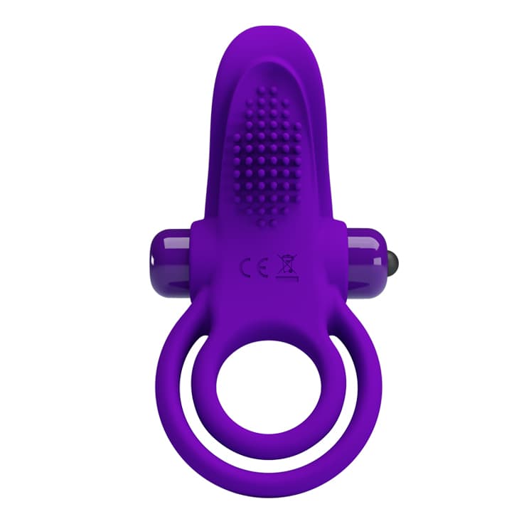 Віброкільце для члена Pretty Love Vibrant Penis Ring, фіолетове