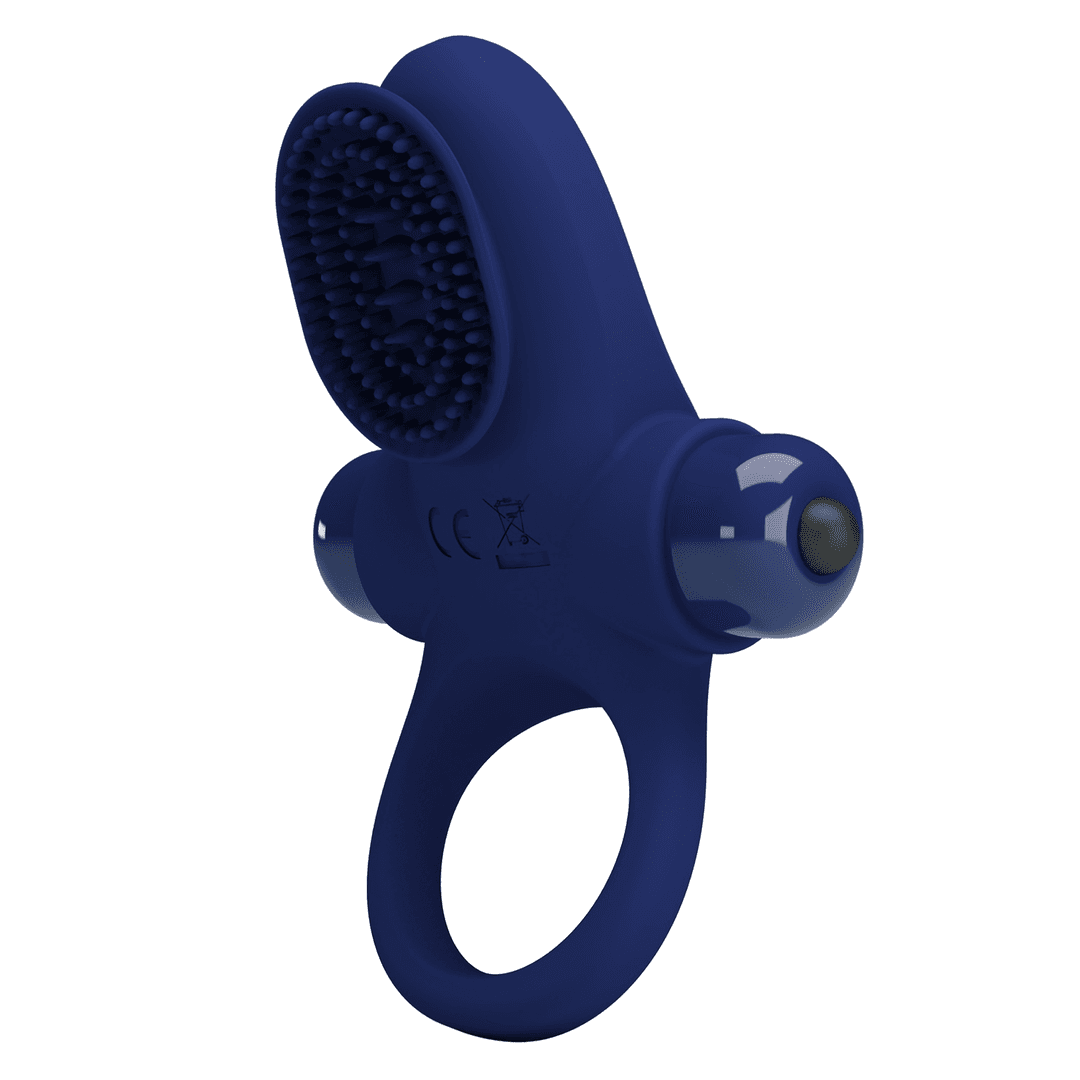 Віброкільце для члена Pretty Love Vibrant Penis Ring II, синє