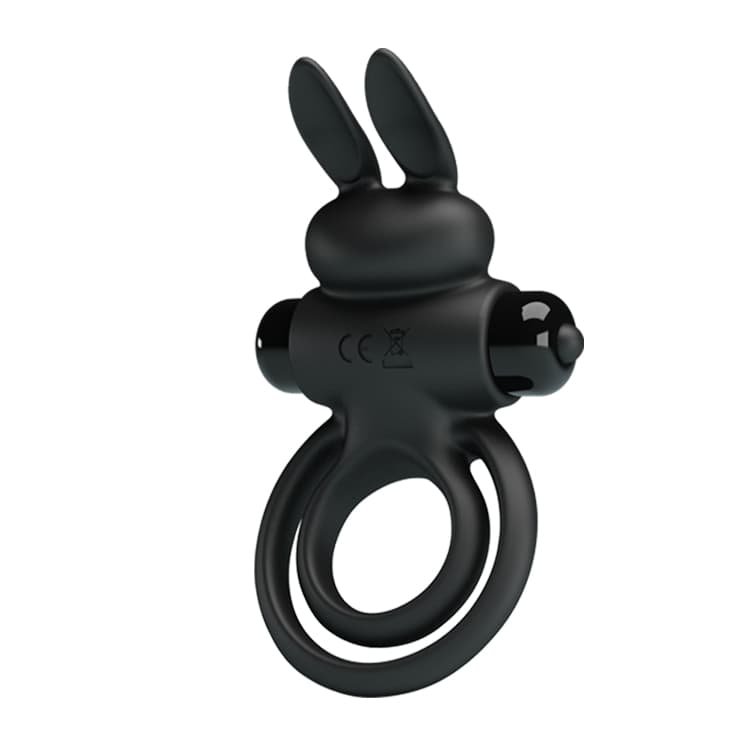 Ерекційне кільце з вібрацією Pretty Love Vibrant Penis Ring III, чорне