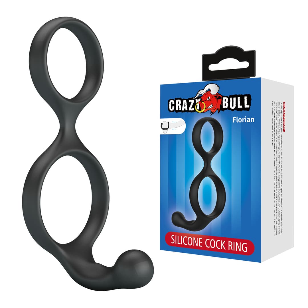 Подвійне ерекційне кільце Crazy Bull Florian – Silicone Cock Ring