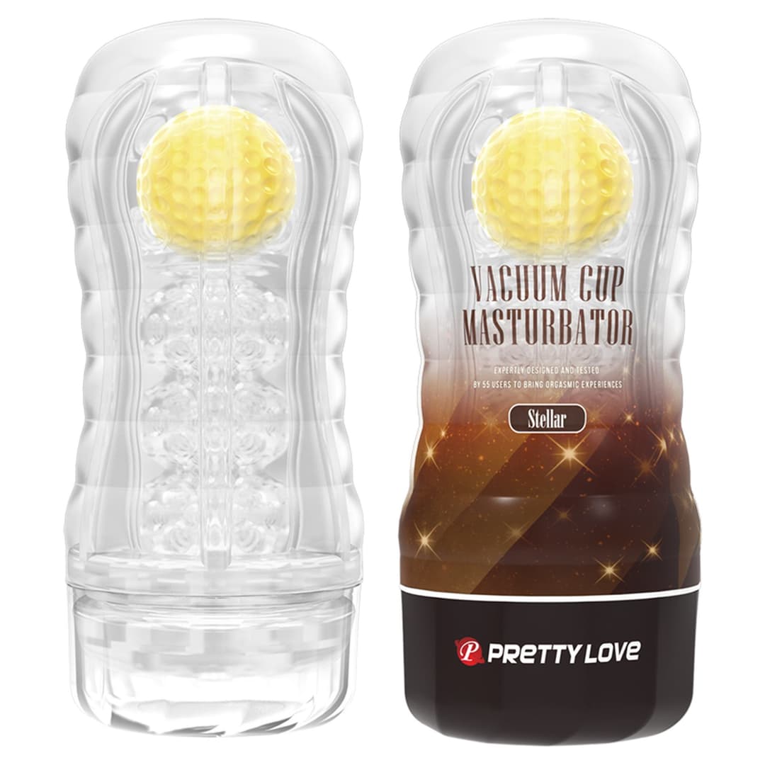 Мастурбатор Pretty Love Vacuum Cup Masturbator Stellar, прозорий