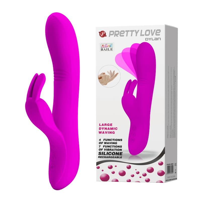Вібратор кролик Pretty Love Dylan Purple, фіолетовий