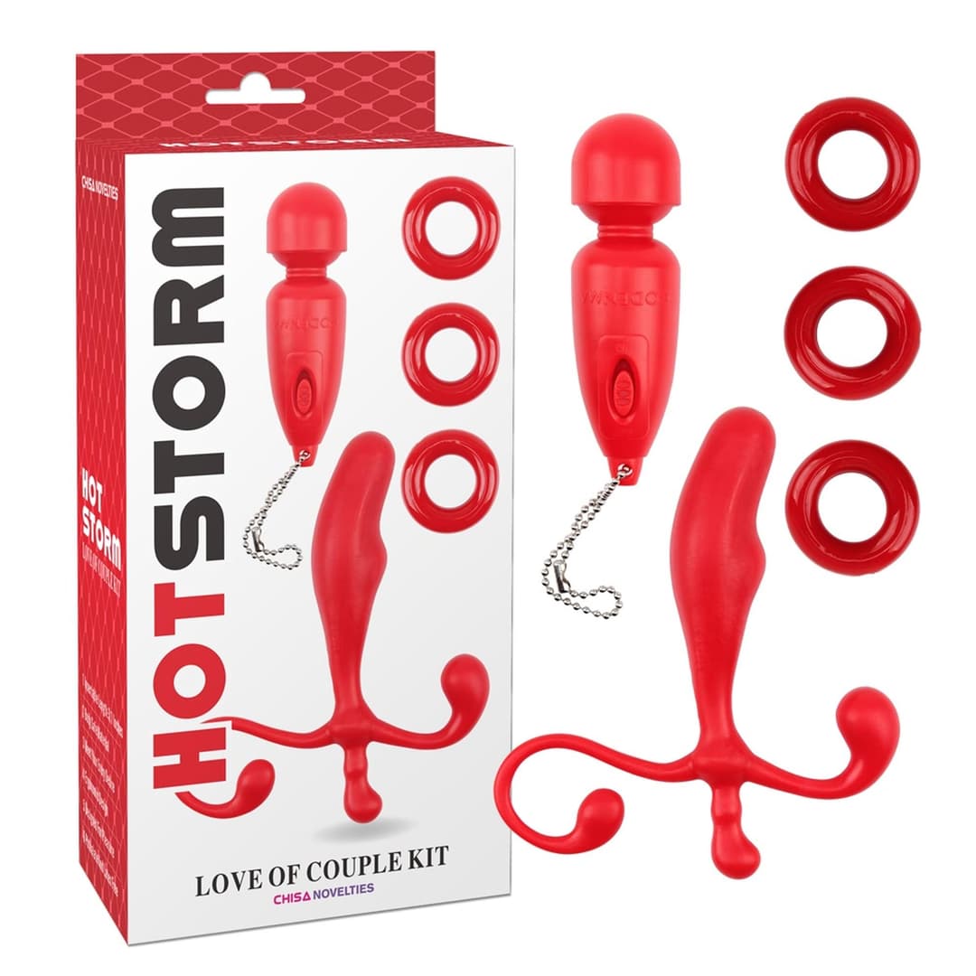 Набір з 5 предметів Hot Storm Love of Couple Kit, червоний