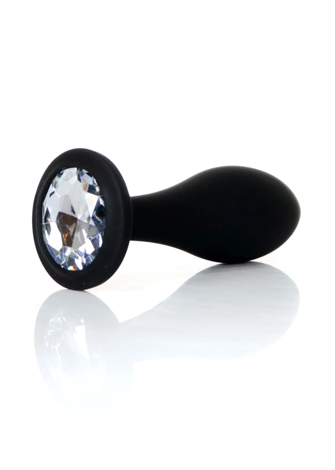 Анальна пробка Boss Series Jewellery Plug Clear, силіконова, L