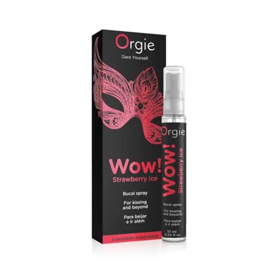 Спрей для орального сексу ORGIE WOW BUCAL SPRAY STRAWBERRY ICE ПОЛУНИЦЯ, 10 МЛ