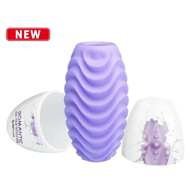 Мастурбатор PRETTY LOVE - Romantic double sided egg PURPLE