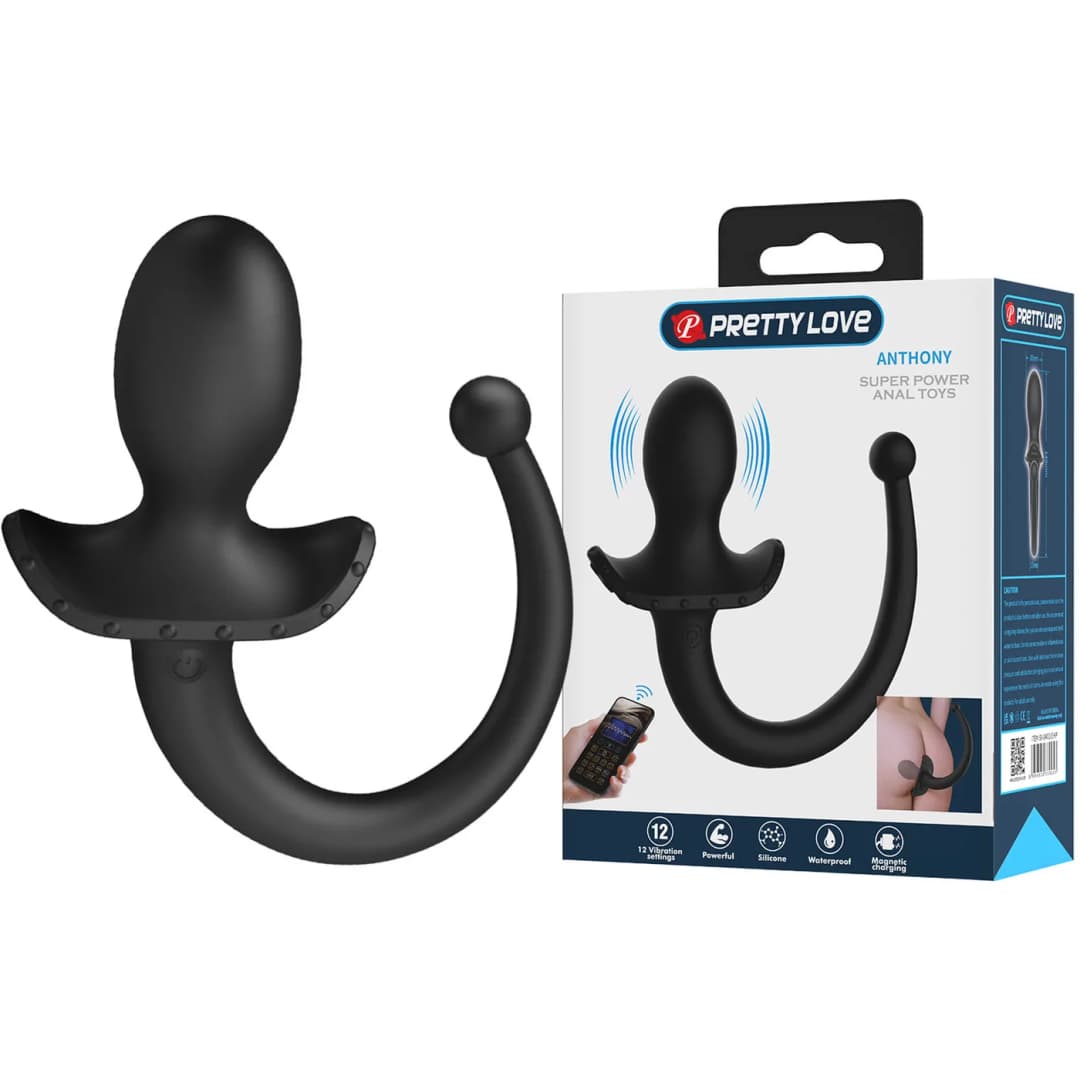 Анальна пробка з вібрацією PRETTY LOVE Anthony Smart App Vibrating Anal Plug