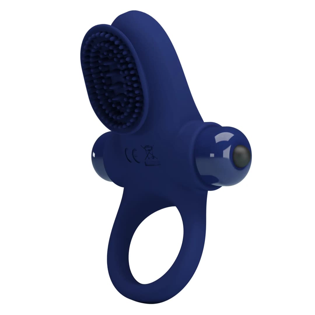 Віброкільце для члена Pretty Love Vibrant Penis Ring II, синє