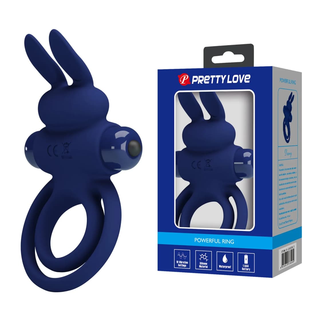 Ерекційне кільце з вібрацією PRETTY LOVE Powerful ring, 10 vibration functions