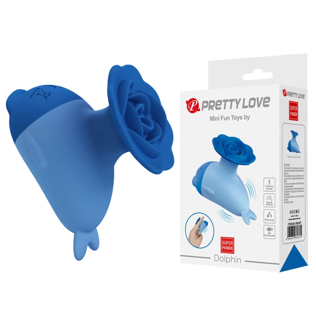 Вібростимулятор PRETTY LOVE Dolphin – Blue