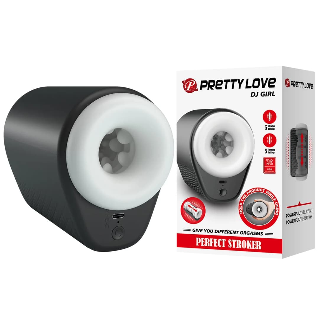 Мастурбатор PRETTY LOVE Dj Girl, 5 vibration functions 5 thrusting settings