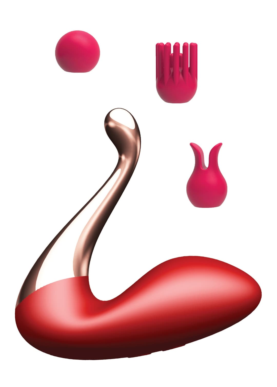 Вібростимулятор Swan massager, interchangeable heads - USB 9 Functions / APP Mobile