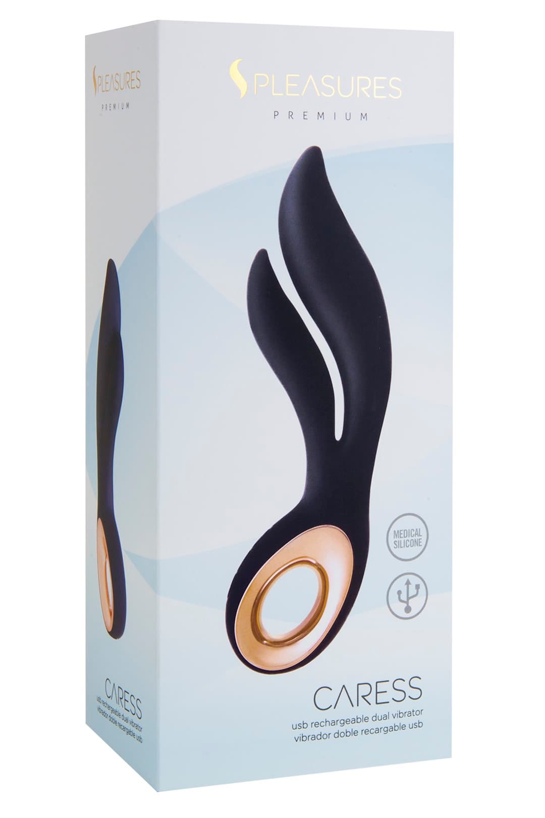 Вібратор S Pleasures Premium Caress, чорний