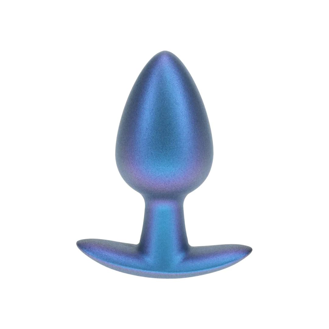 Анальна пробка Smooth Silicone Anal Plug - Medium - 3.1 / 7,9 cm - Metallic Blue