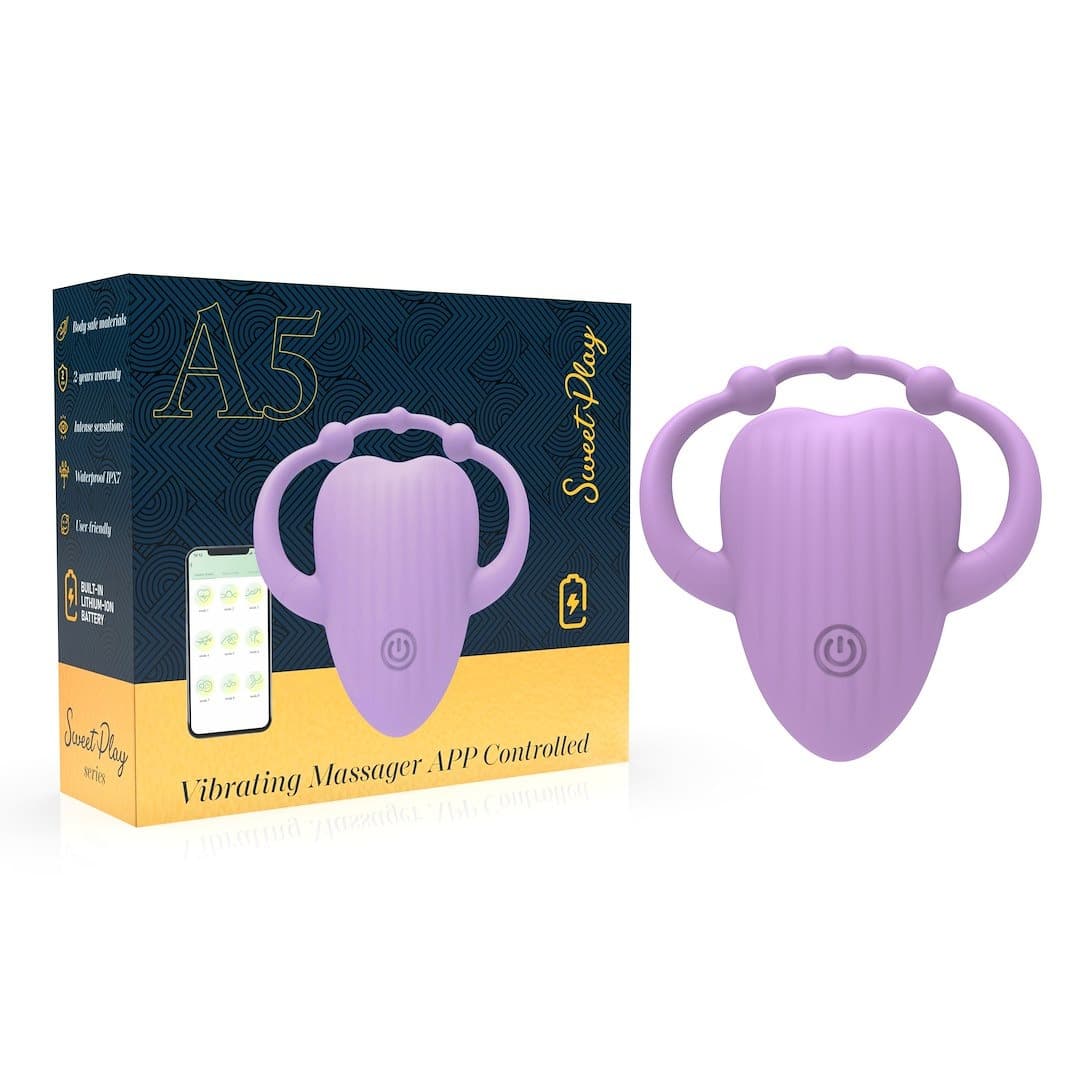 Кліторальний вібратор Sweet Play Vibrating Massager APP Controlled A5, фіолетовий