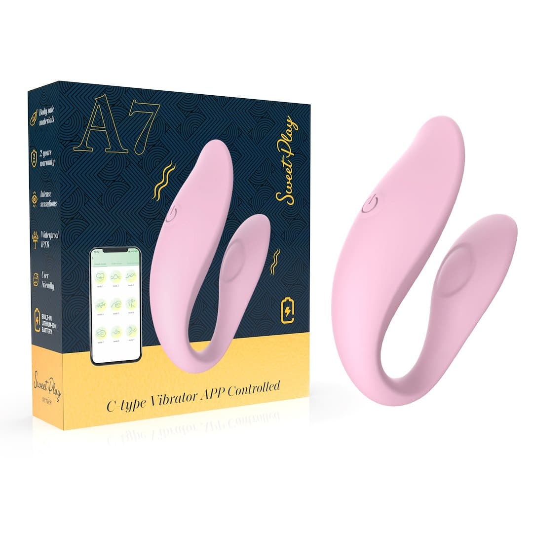 Вібратор Sweet Play C-type Vibrator A7, рожевий