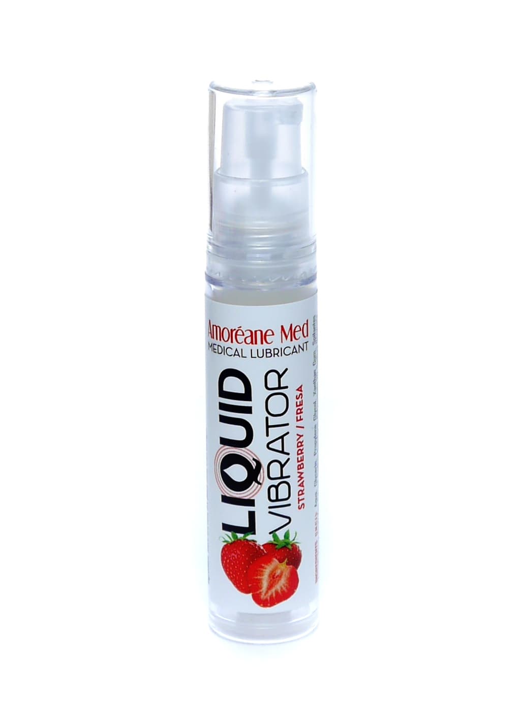 Рідкий вібратор Liquid Вібратор Strawberry 10 ml