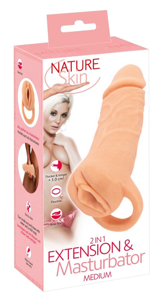 Насадка мастурбатор 2in1 Extension + Masturbator NS Extend M