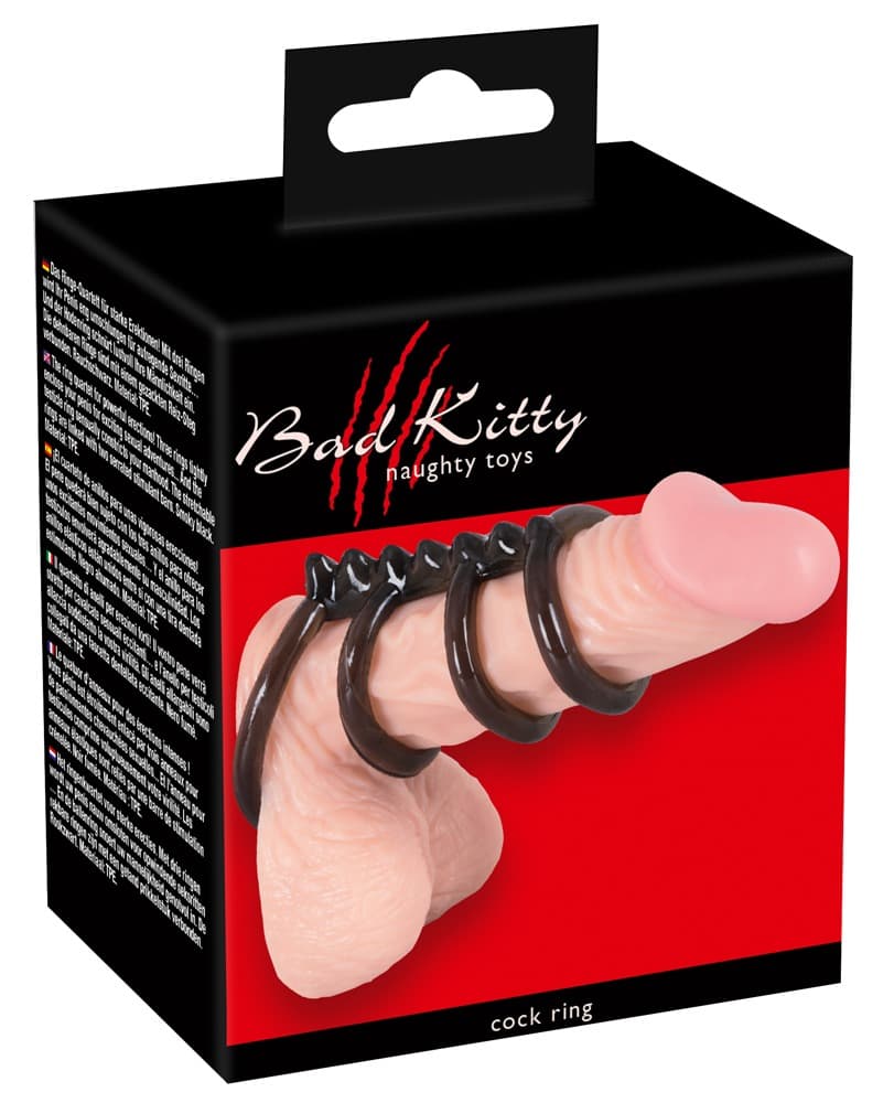 Ерекційне кільце Bad Kitty, 4 шт