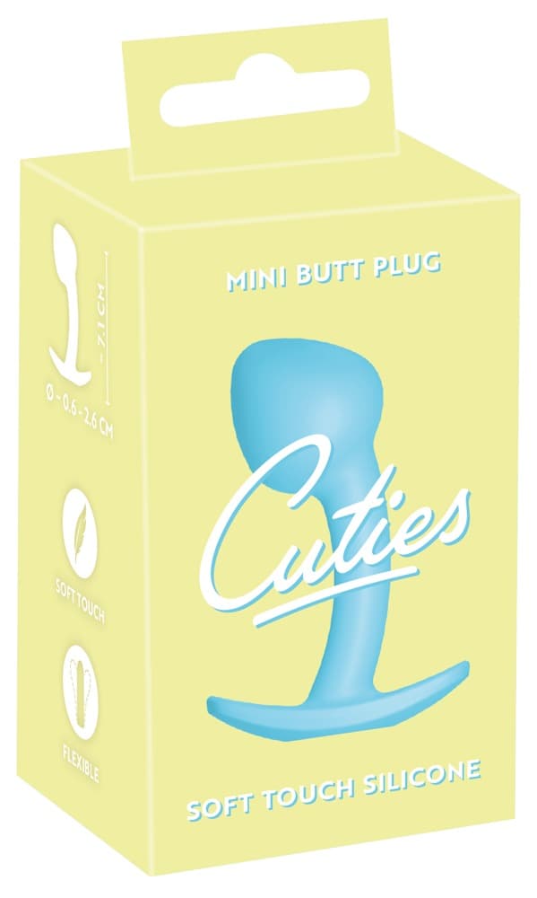 Анальна пробка Cuties Mini Butt Plug, блакитна