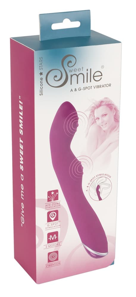 Вібратор для точки G Sweet Smile A & G-Spot Vibrator, фіолетовий — фото 1