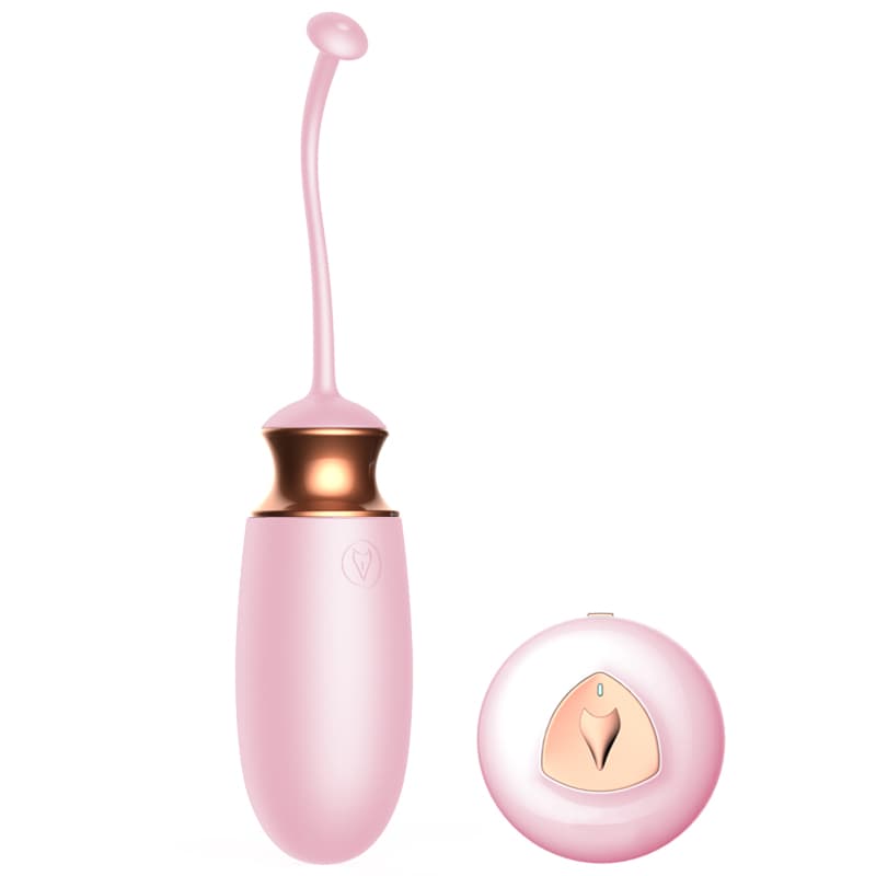 Вібро яйце B - Series Fox Vibrating Silicone Love, з підігрівом та голосовим управлінням, рожеве