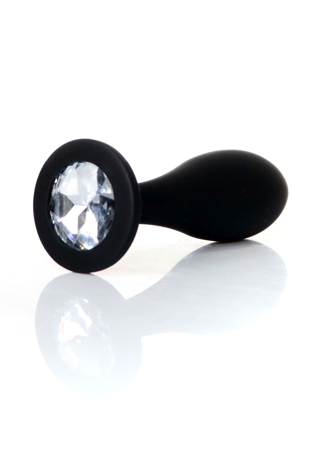Анальна пробка Boss Series Jewellery Plug Clear, силіконова, M