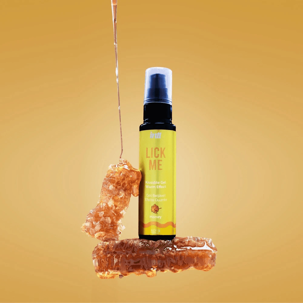 Оральний лубрикант Intt Lick Me Honey Kissable Gel, з функцією нагріву