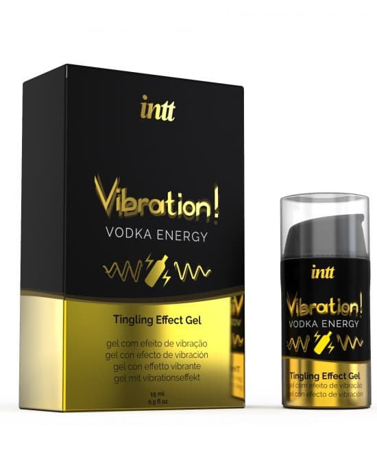 Збуджуючий гель з ефектом вібрації Intt Vibration Vodka Energy Tingling Effect Gel, горілка, 15 мл