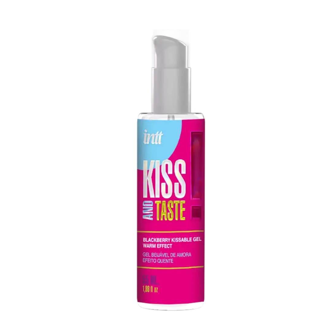 Гель для масажу із зігріваючим ефектом Intt Kiss And Taste Blackberry Kissable Gel, ожина, 55 мл