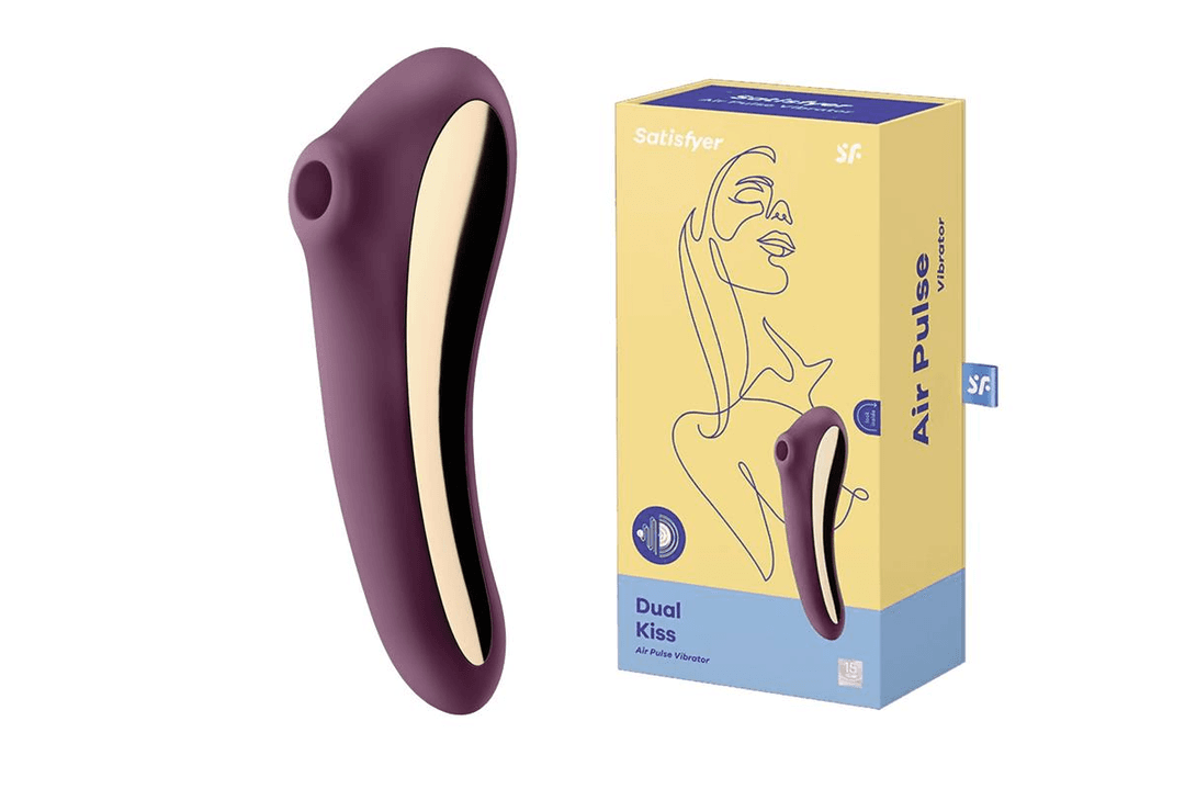 Симулятор орального сексу для жінок з вібрацією Satisfyer Dual Kiss, фіолетовий