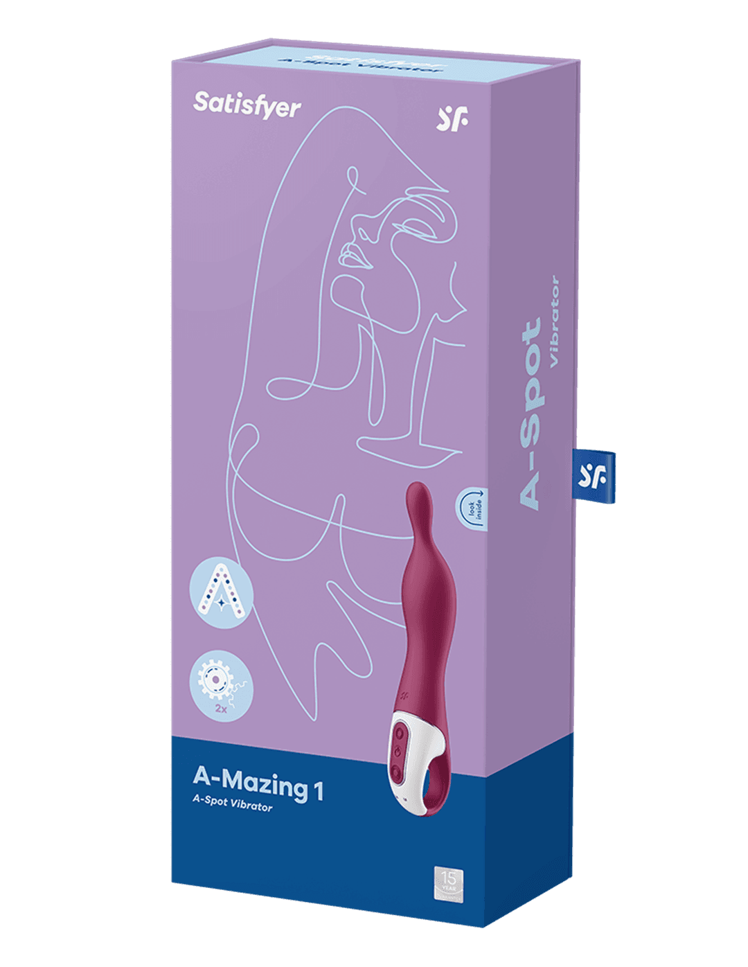 Вібратор для точки G Satisfyer A-Mazing 1, бордовий