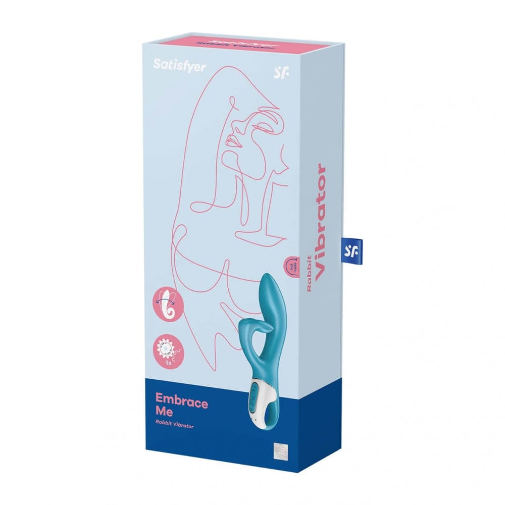 Вібратор Satisfyer Embrace Me, блакитний