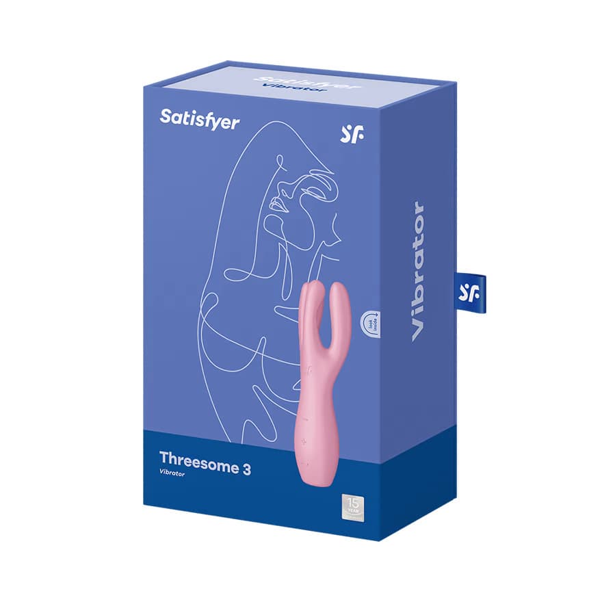 Кліторальний вібратор Satisfyer Threesome 3, рожевий