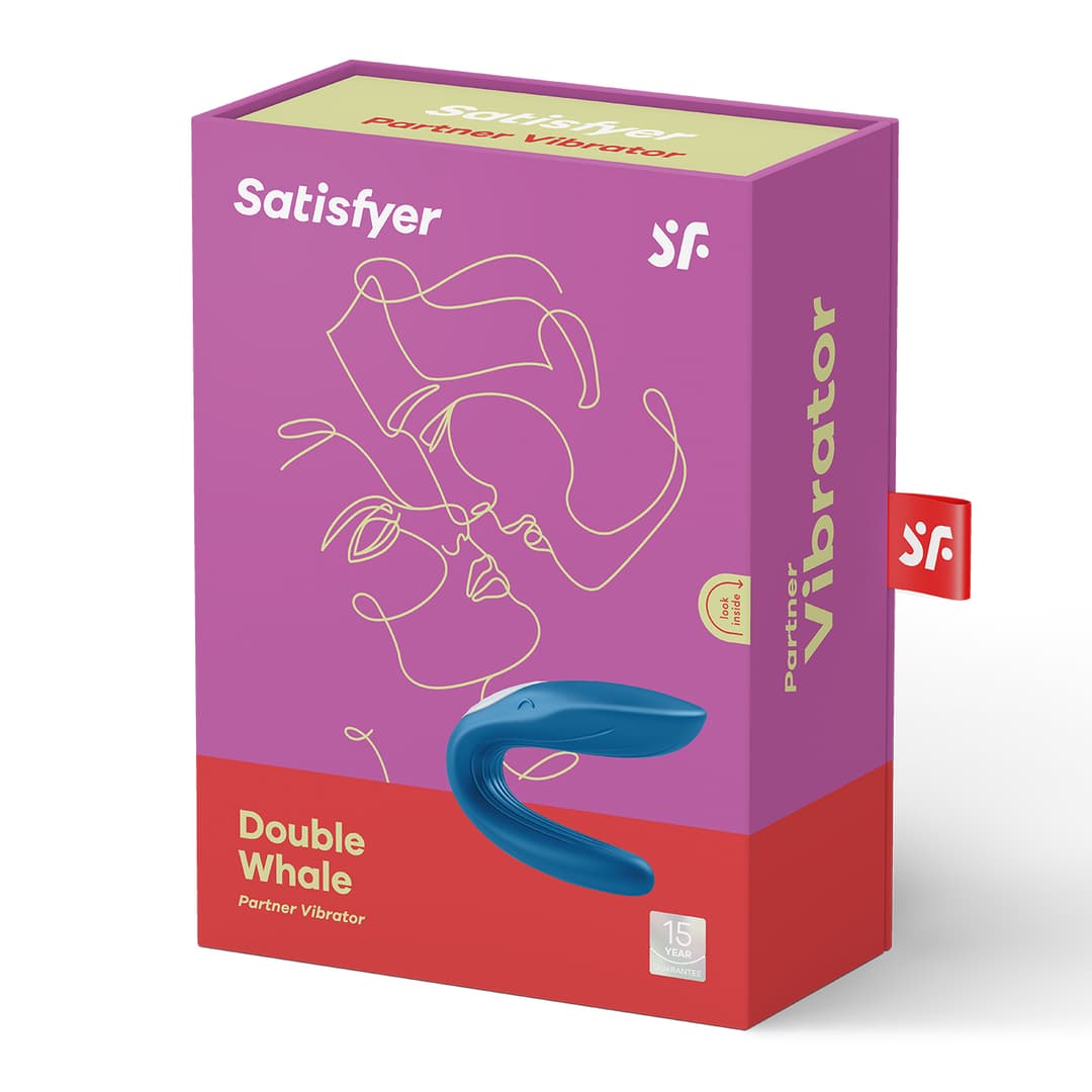 Вібратор Satisfyer Double Whale, синій — фото 1