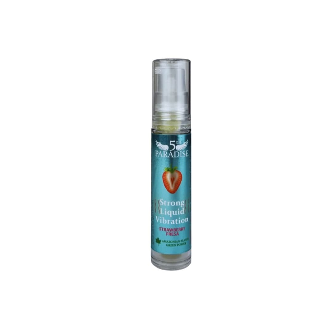 Збуджуючий гель з ефектом вібрації 5th Paradise Strong Liquid Vibration Strawberry, полуниця, 10 мл