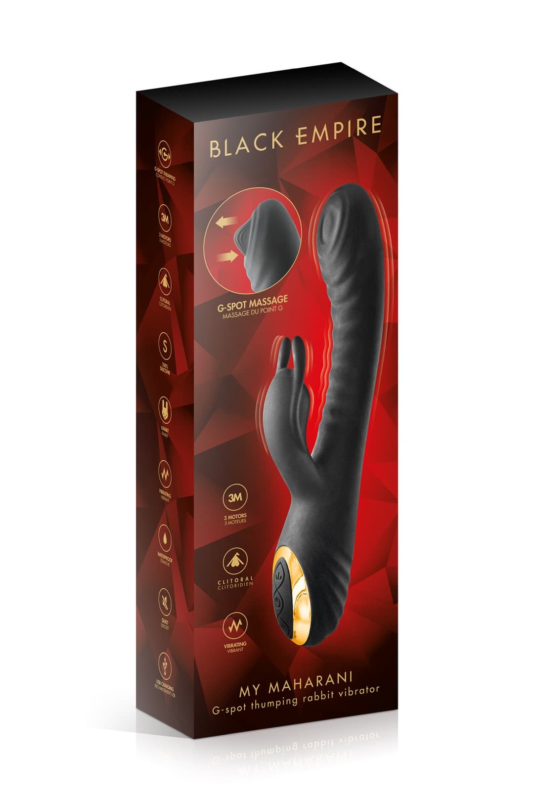 Вібратор Black Empire My Maharani, чорний
