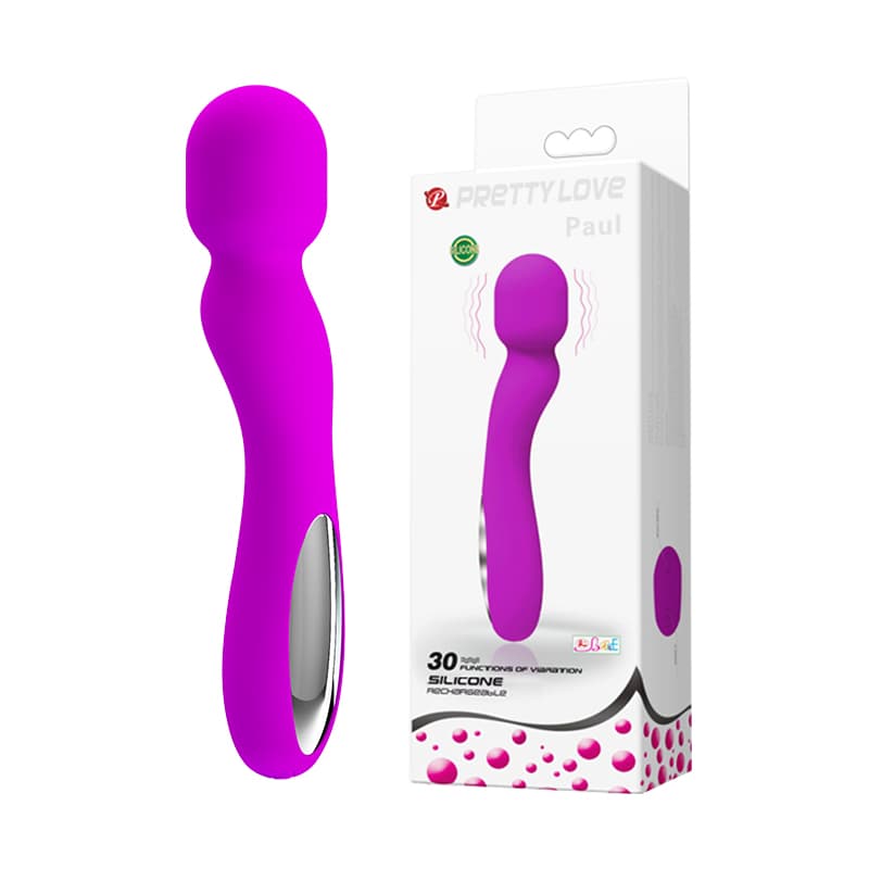 Вібромасажер PRETTY LOVE PAUL Purple, USB 30 function — фото 1