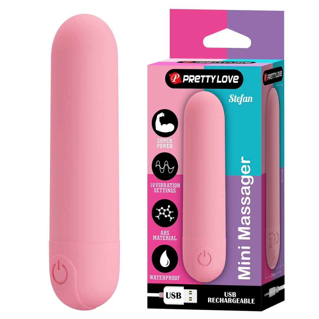 Віброкуля STEFAN, Mini massager, 10 vibration functions