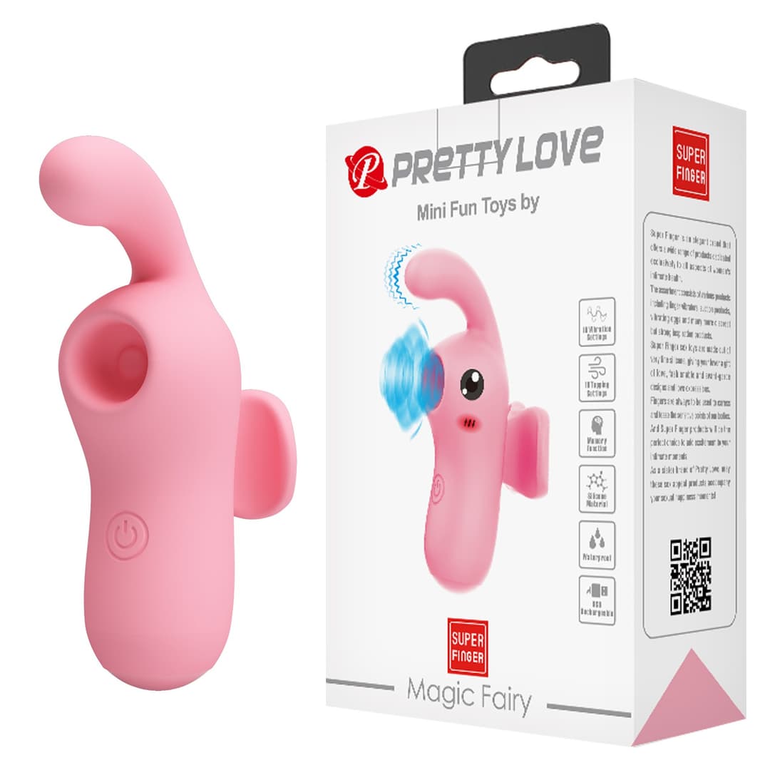 Симулятор орального сексу для жінок з вібрацією Pretty Love Magic Fairy, рожевий