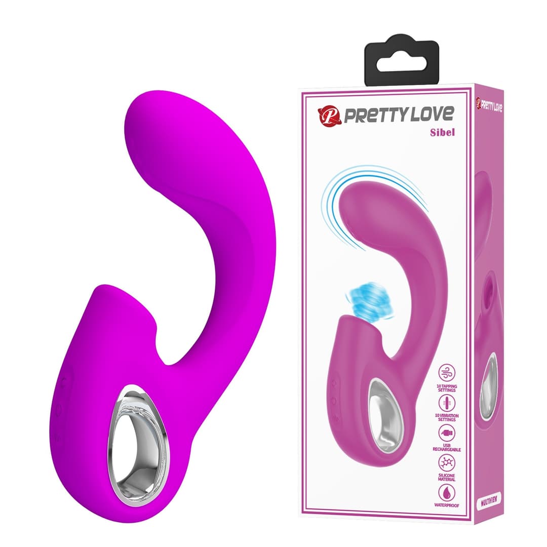 Вібратор з пульсацією Pretty Love Sibel, рожевий