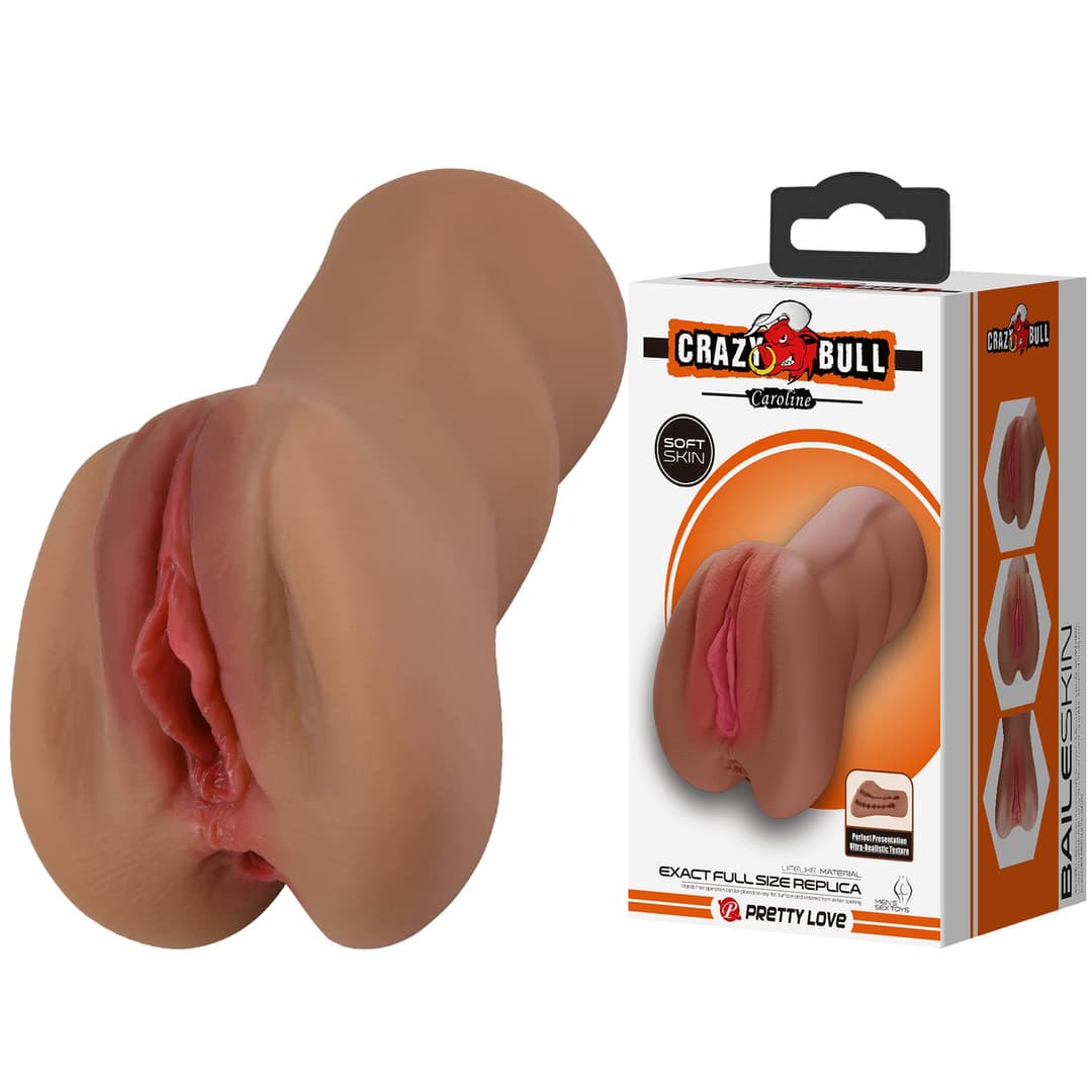 Мастурбатор вагіна CRAZY BULL - Caroline, Double holes TPR