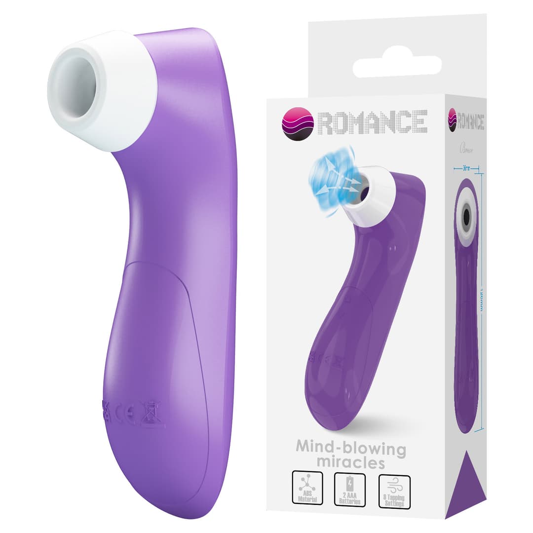Вібратор з вакуумною стимуляцією клітора Sucking pleasure stimulato Breezer - Purple
